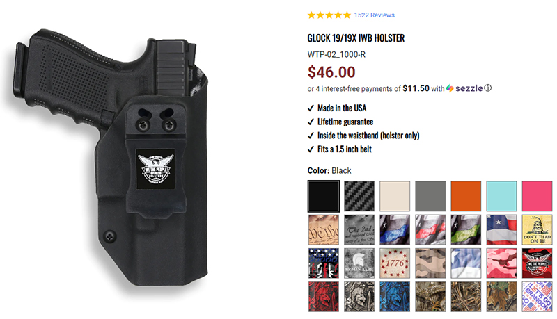 We the People Holsters Color Option